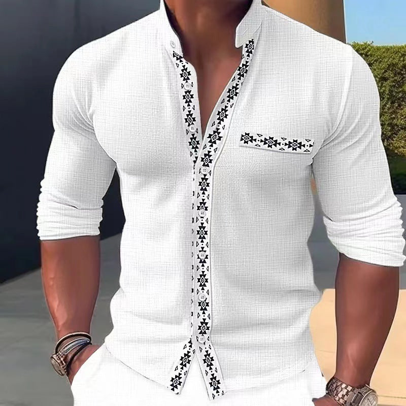 【50% OFF】【S-3XL】🔥 Nova modna muška majica s ovratnikom i printom iz 2025., prikladna za svaki dan ili odmor