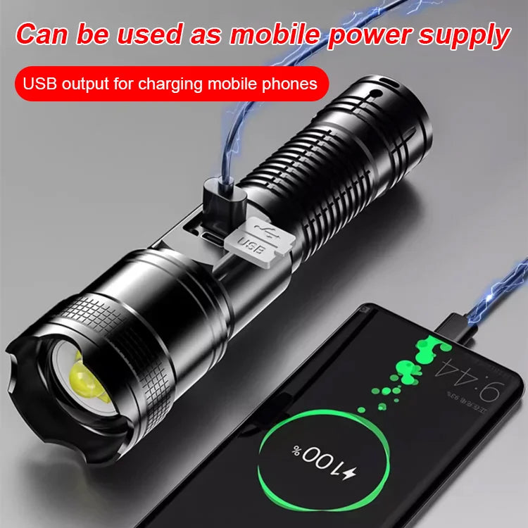🆕🔦【Cumpără 1 primești 1 gratis】Un nou reflector de patrulă în aer liber, lanternă puternică, cu fotografiere lungă