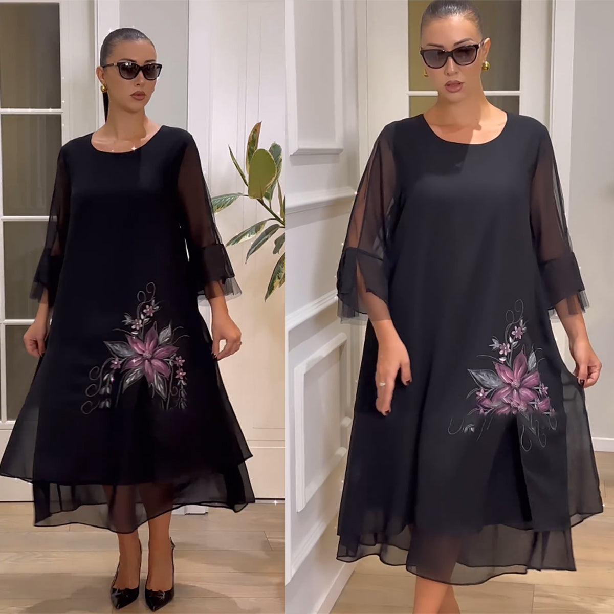 🔥【S-5XL】💖👗2025 nova ljetna modna ležerna haljina, haljina za predenje, udobna i prozračna, prikladna za svaki dan-H