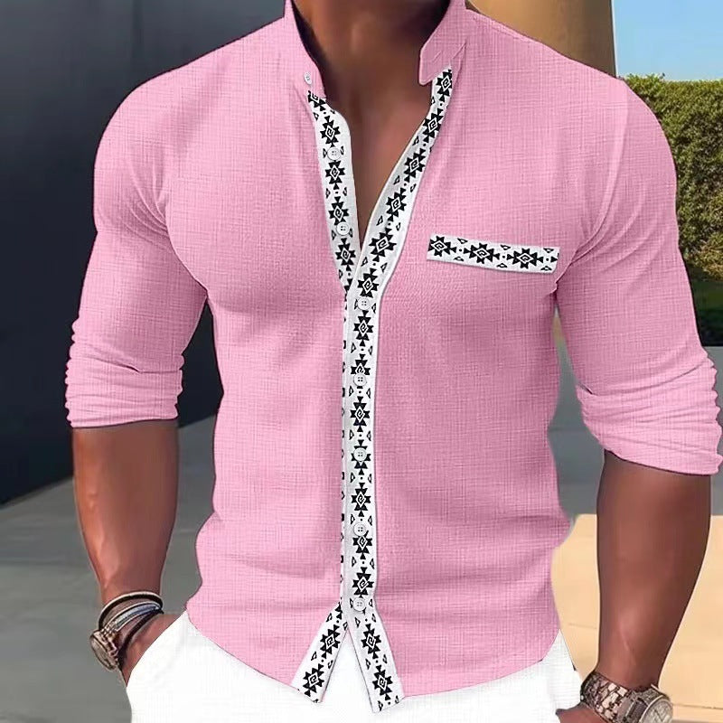 【50% OFF】【S-3XL】🔥 Nova modna muška majica s ovratnikom i printom iz 2025., prikladna za svaki dan ili odmor