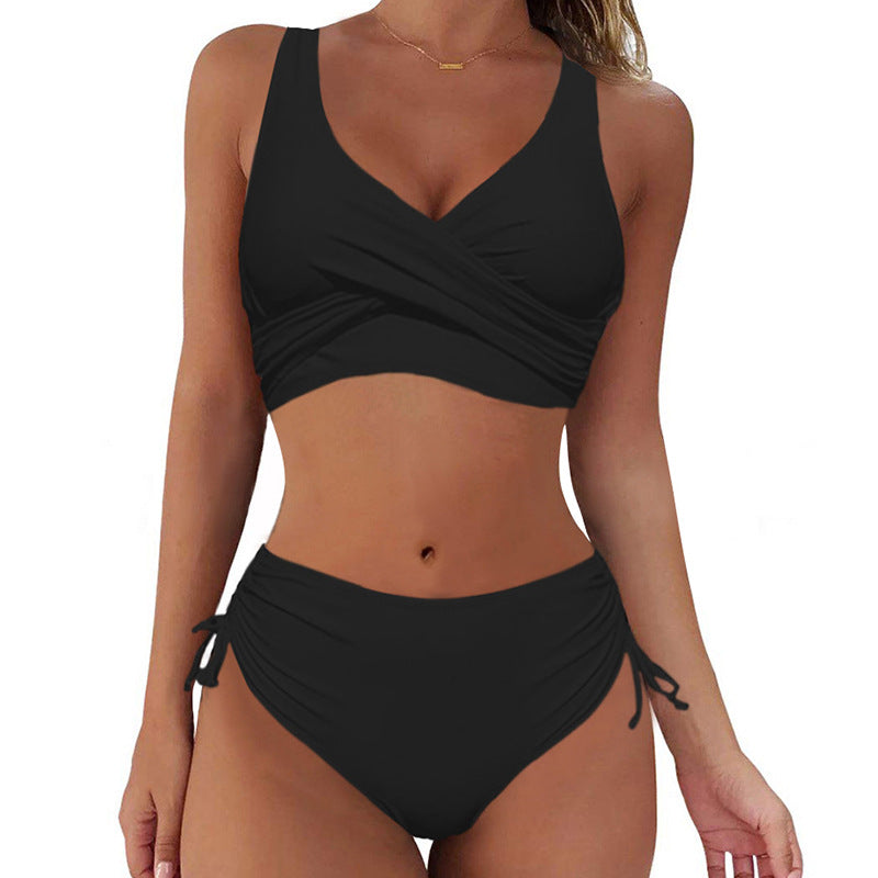 šļøšćPopust na nove proizvodećš“ćS-3XLćNovi ženski jednostavni jednobojni, brzosuÅ”eÄi, udobni i prozraÄni bikini kupaÄi kostim za ljeto 2025.