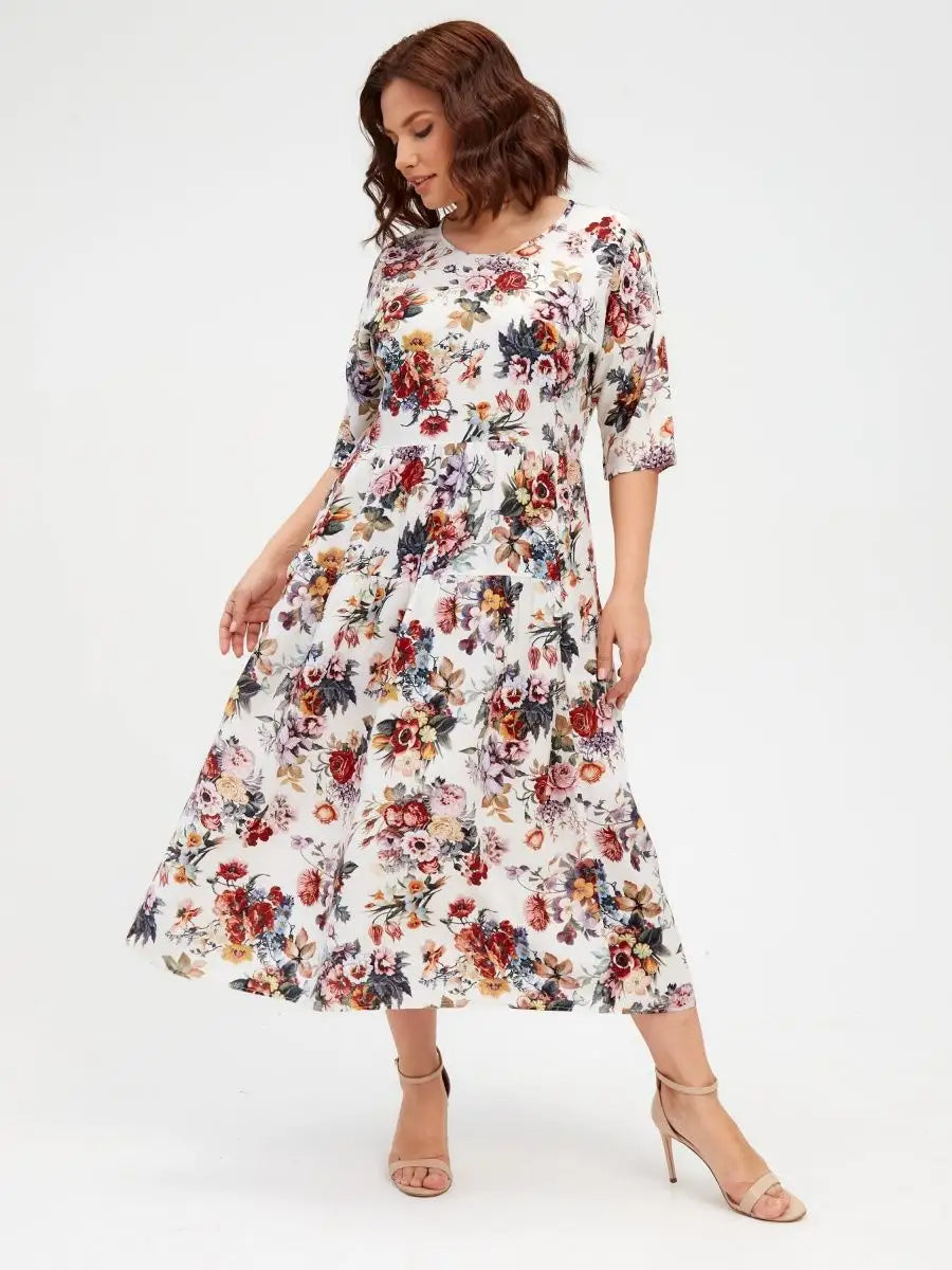 ✨【S-5XL】Nova ljetna, svježa i elegantna ženska haljina - ugodna za kožu i mekana, plus veličine