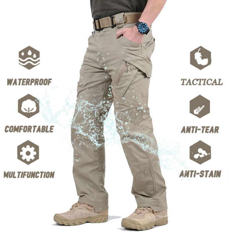 🔥Pantaloni tactici noi pentru bărbați, cu uscare rapidă, pantaloni de jogger pentru bărbați, mărime Plus, 4xl, cu mai multe buzunare, militari, negri, pantaloni cargo, respirabili-R