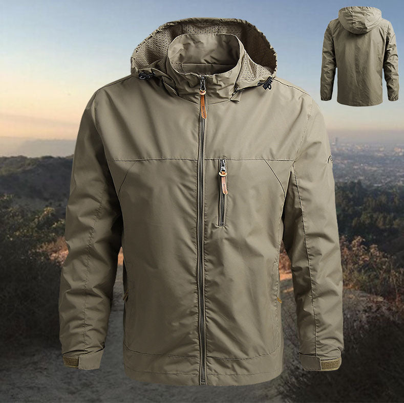 【M~5XL】2025 Chaqueta deportiva a prueba de viento para montañismo al aire libre para hombres--E