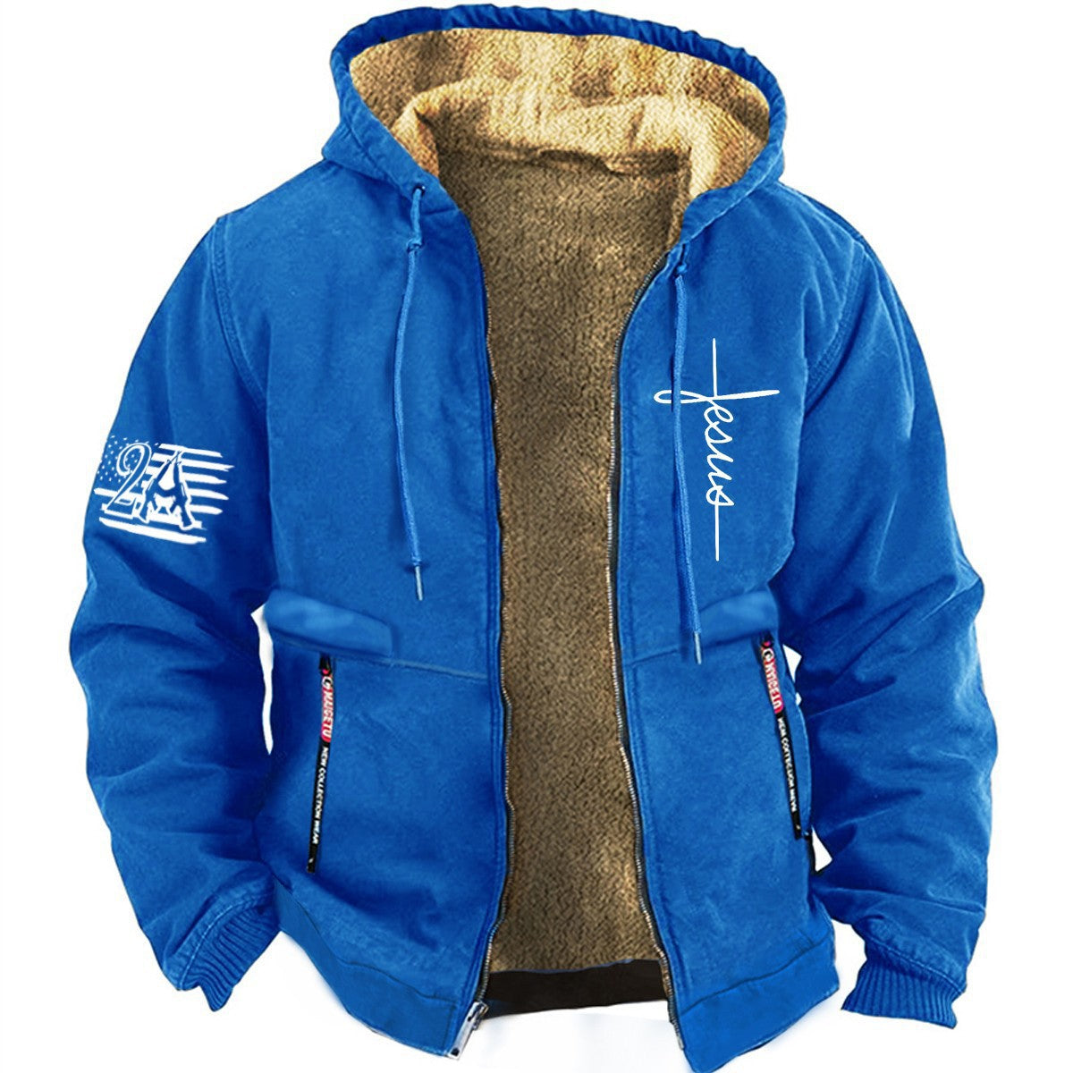 ✨【S-3XL】Moderna muška, meka, topla, deblja lagana jakna od baršuna za jesen i zimu.-H