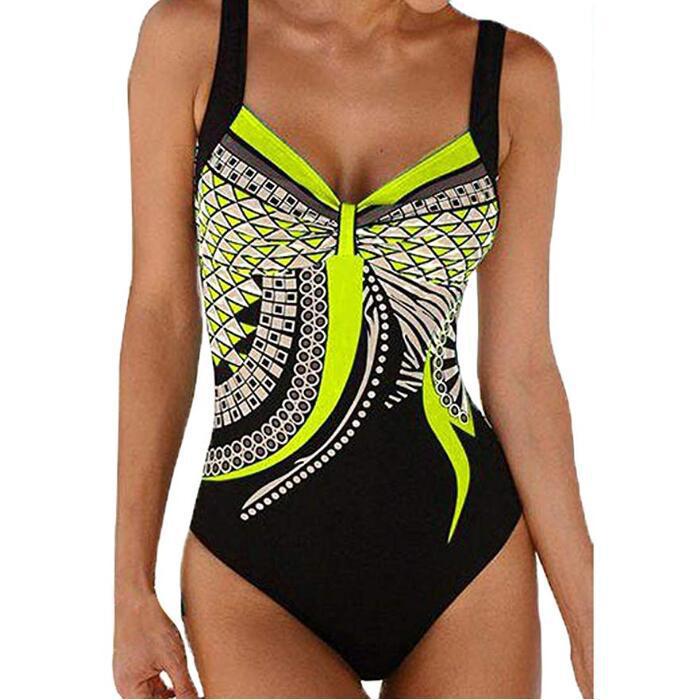 🩱🏊♀️2025 novi retro print novi jednodijelni kupaći kostim s retro printom-H