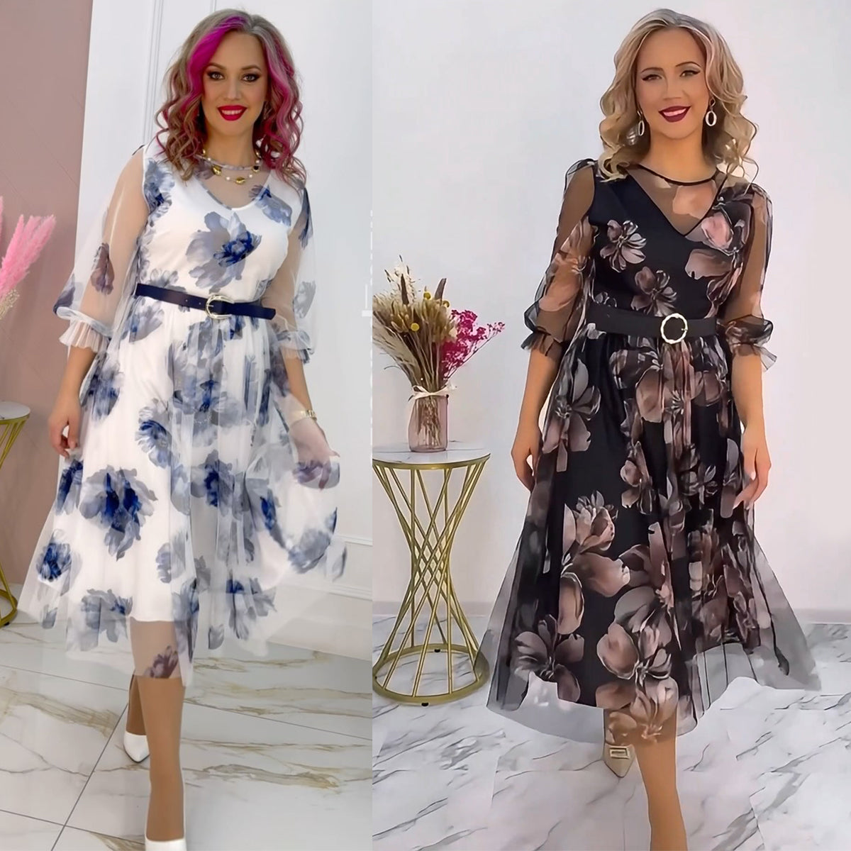 🌷✨Rabat przy sprzedaży bezpośredniej w fabryce 45%【S-5XL】Rochie elegantă nouă, cu imprimeu