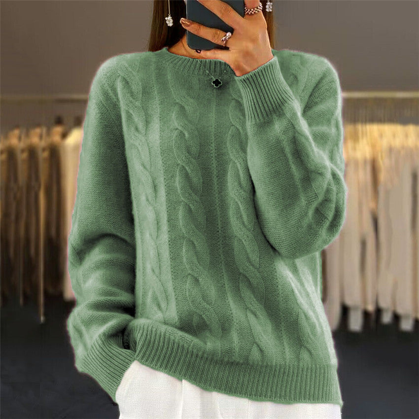 🔥✨【Novi jesenski stil】【S-2XL】2026 Jednobojni visokokvalitetni mekani i udobni vuneni džemper-H