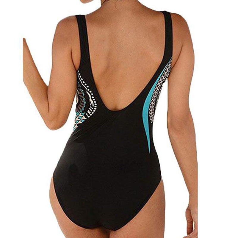 🩱🏊♀️2025 novi retro print novi jednodijelni kupaći kostim s retro printom-H