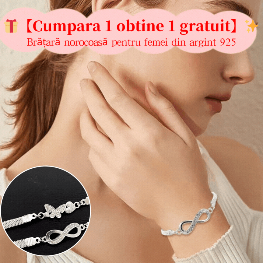✨🎁【Kupite 1, dobijte 1 gratis】【2 narukvice】✨✨Ženska narukvica za sreću izrađena od 925 srebra-H