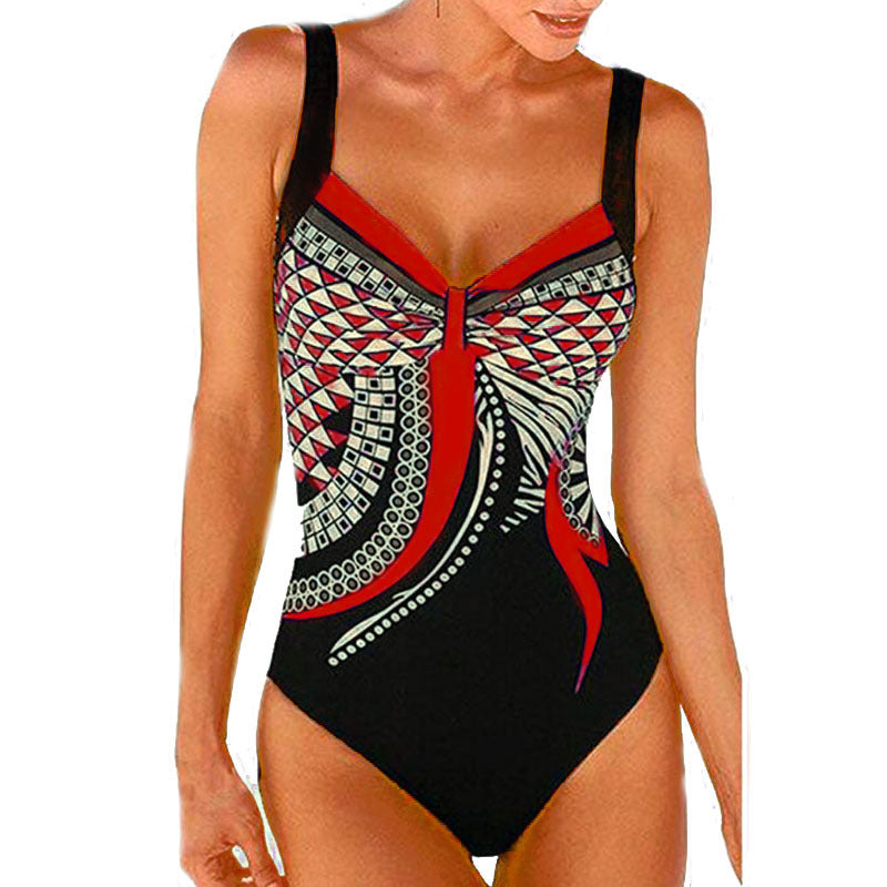 🩱🏊♀️2025 novi retro print novi jednodijelni kupaći kostim s retro printom-H