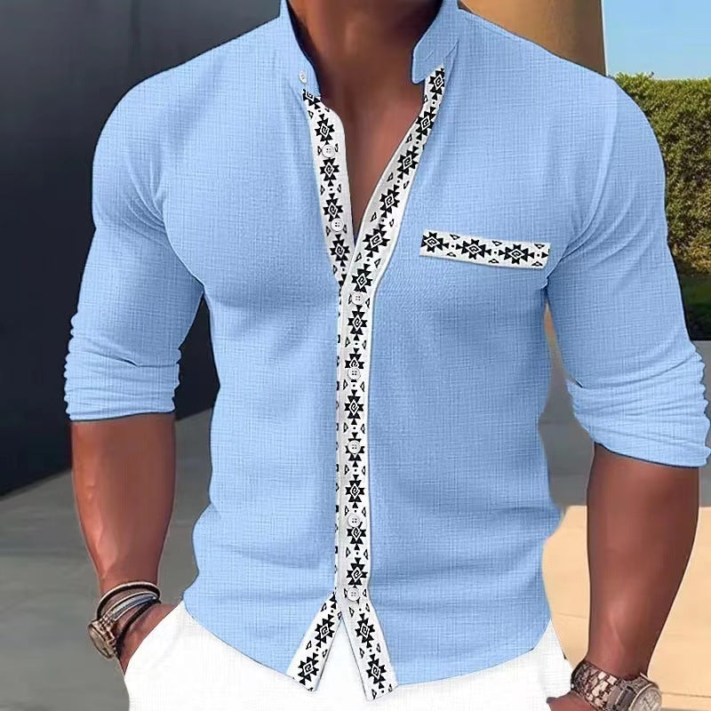 【50% OFF】【S-3XL】🔥 Nova modna muška majica s ovratnikom i printom iz 2025., prikladna za svaki dan ili odmor