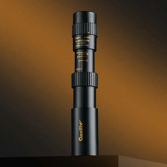 【🏆Produse populare】💥Binoclu portabil puternic cu zoom 10-300X HD Telescop profesional cu rază lungă de acțiune Monoculară lunetă cu vedere nocturnă scăzută pentru vânătoare_3983425