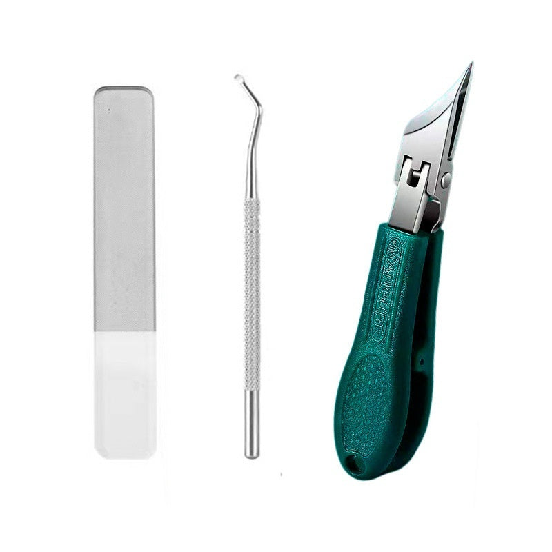 🔥【3-delni komplet】✂️💅Novo ultra tanko ščipalko za nohte pod kotom za domačo manikuro-E