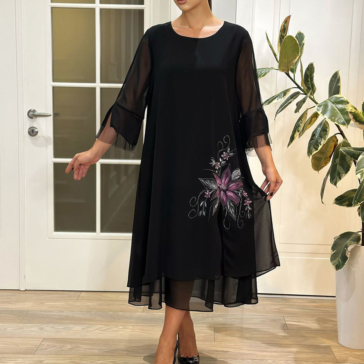 🔥【S-5XL】💖👗2025 nova ljetna modna ležerna haljina, haljina za predenje, udobna i prozračna, prikladna za svaki dan-H