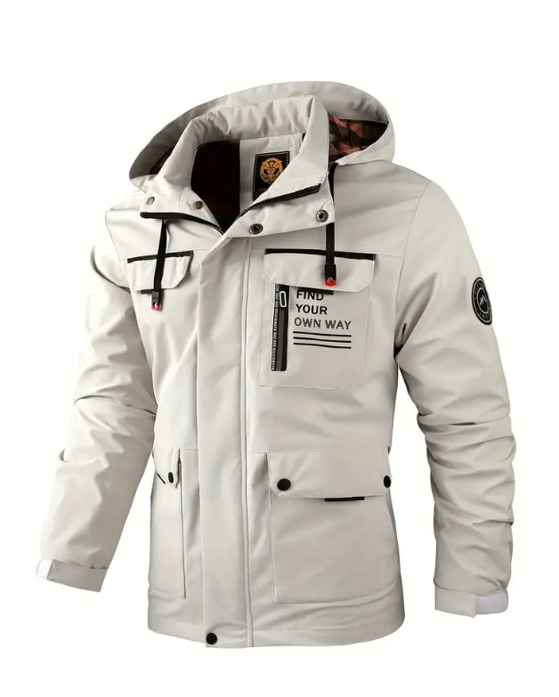 š„ćM~4XLć 2024 Nueva chaqueta de montaƱismo al aire libre impermeable a prueba de viento para hombres -E