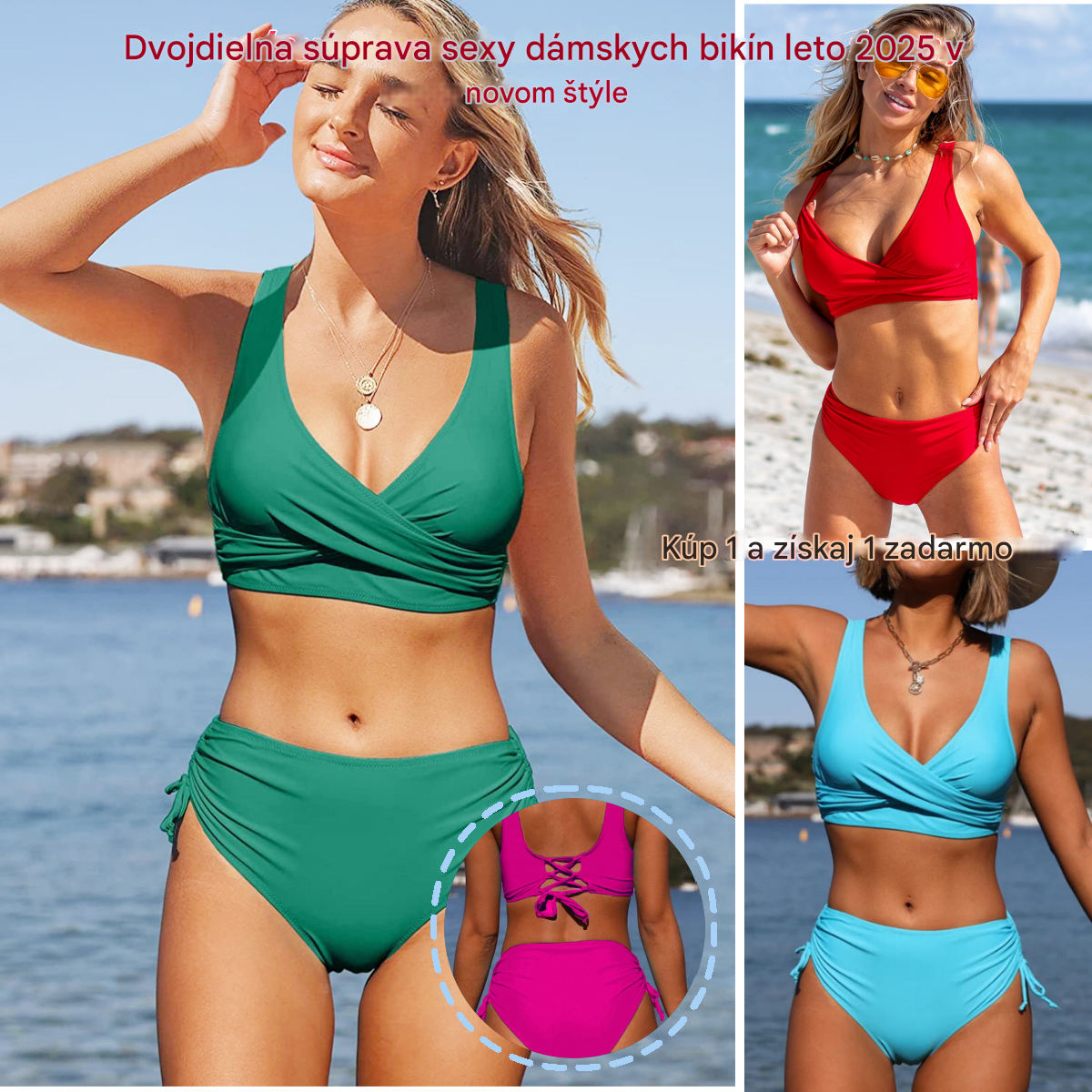 šļøšćPopust na nove proizvodećš“ćS-3XLćNovi ženski jednostavni jednobojni, brzosuÅ”eÄi, udobni i prozraÄni bikini kupaÄi kostim za ljeto 2025.