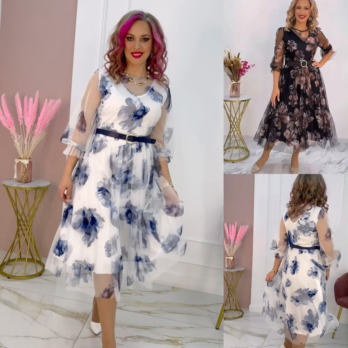 🌷✨Rabat przy sprzedaży bezpośredniej w fabryce 45%【S-5XL】Rochie elegantă nouă, cu imprimeu