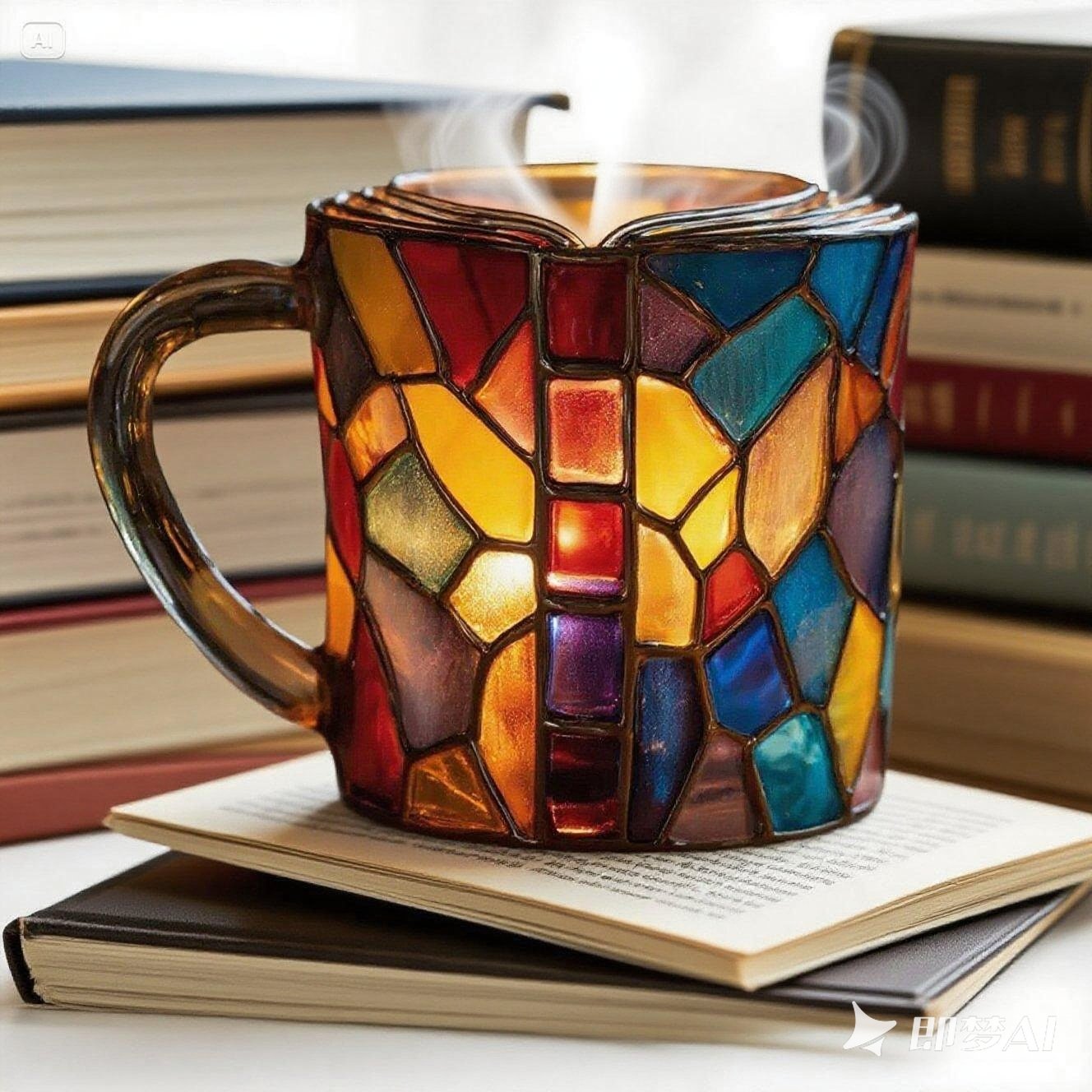 ☕【Korlátozott ideig érvényes kedvezmény🔥】Legkelendőbb kávéscsésze📚3D festett, könyv alakú kávéscsésze-U