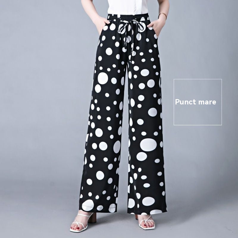 š„ć40-105KGćšPantaloni casual de damÄ din mÄtase glacialÄ, mÄrime mare, croialÄ slim, prietenoČi cu pielea Či respirabili