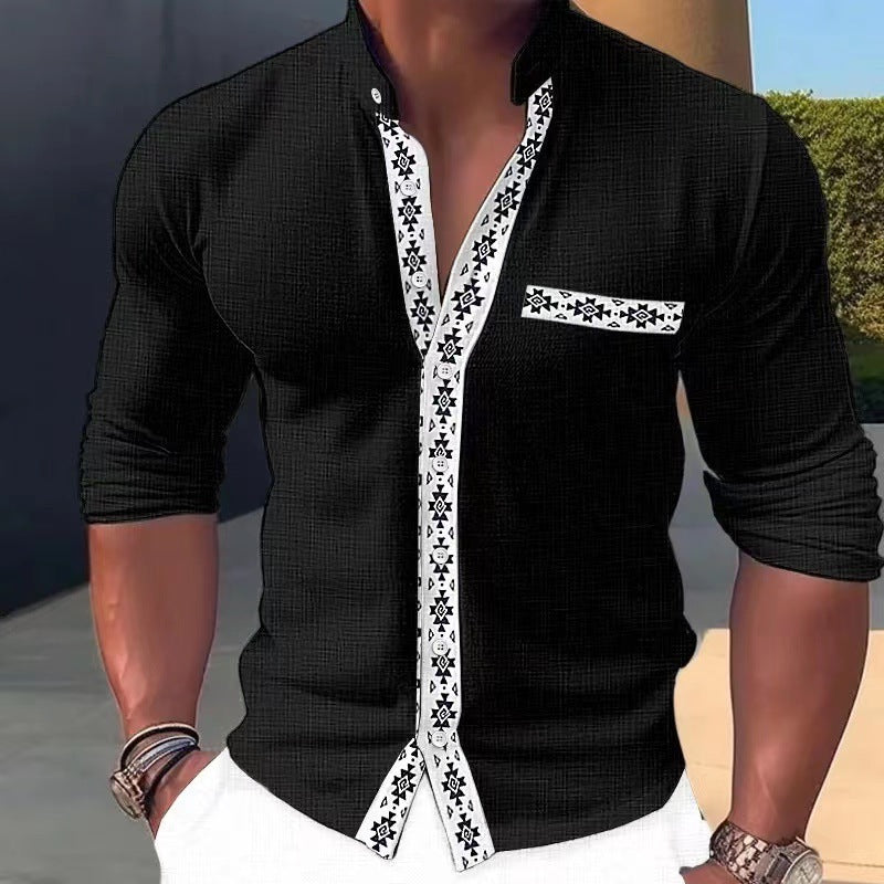 【50% OFF】【S-3XL】🔥 Nova modna muška majica s ovratnikom i printom iz 2025., prikladna za svaki dan ili odmor