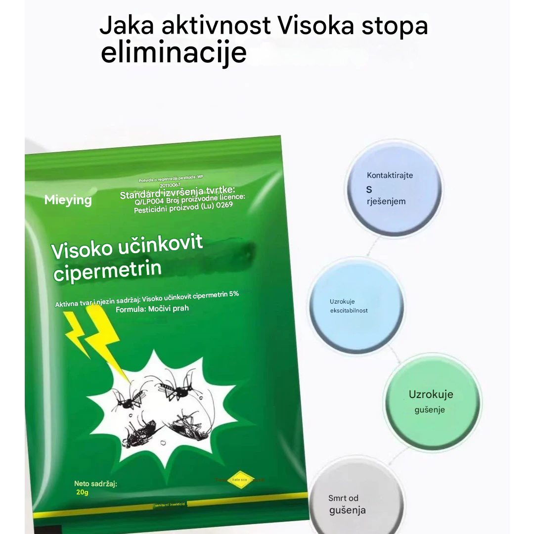 🦟【20 vrećica】H❤️Posebno dizajnirano za ubijanje komaraca i muha na farmama, jedno pakiranje ubija buhe/skakavce/žohare/muhe/komarce!