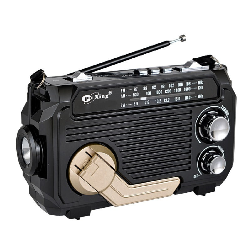 🏕️【Autenticidad garantizada】Linterna portátil con radio AM multifunción-E