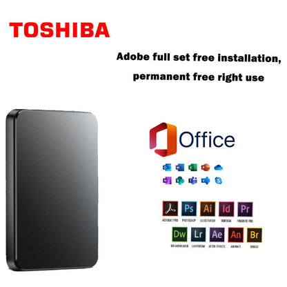 【Promoción del último día 50%OFF】Disco duro móvil de gran capacidad de 20TB + Office original gratis + Adobe-E