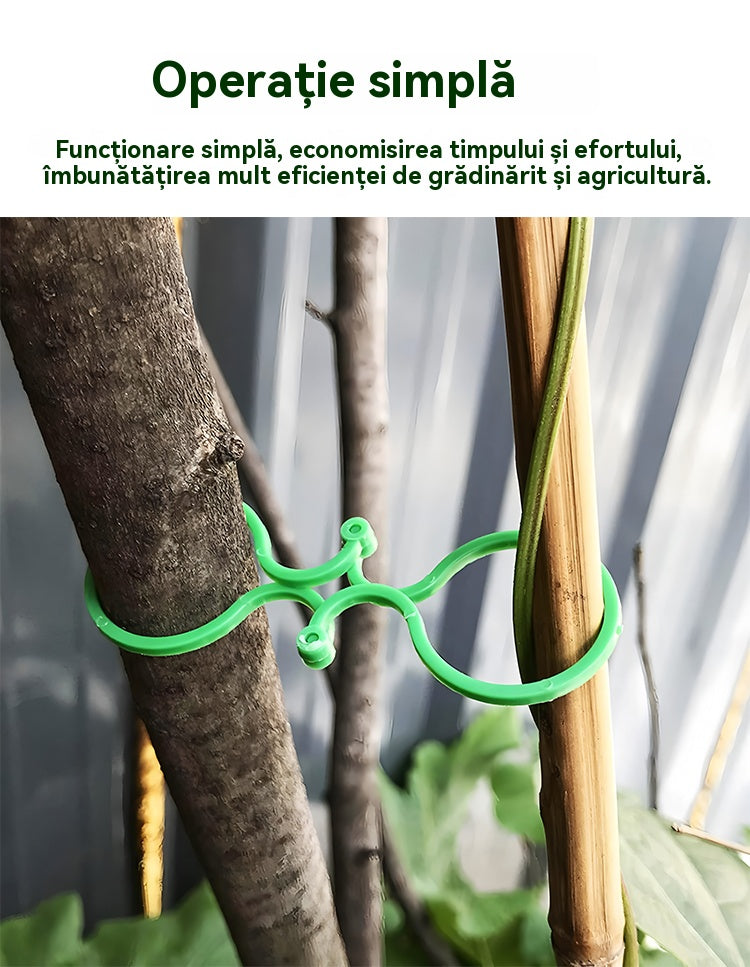 🍇【500 bucăți】🌱Cleme fixe cu cataramă în formă de 8, potrivite pentru plante cățărătoare, grădini/grădini de legume/livezi, legături pentru viță de vie