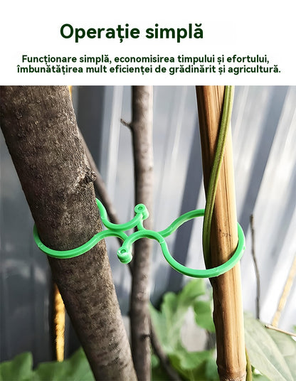 🍇【500 bucăți】🌱Cleme fixe cu cataramă în formă de 8, potrivite pentru plante cățărătoare, grădini/grădini de legume/livezi, legături pentru viță de vie