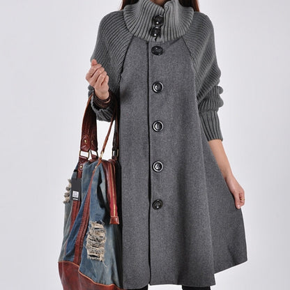 👗[43 % popust🔥🔥]【M-5XL】Nov ležerni volnen plašč srednje dolžine-L