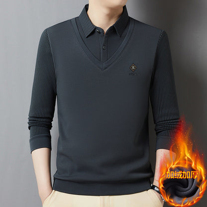 🔥🔥【M-4XL】Top cald pentru bărbați din cașmir premium, din două piese, all-in-one