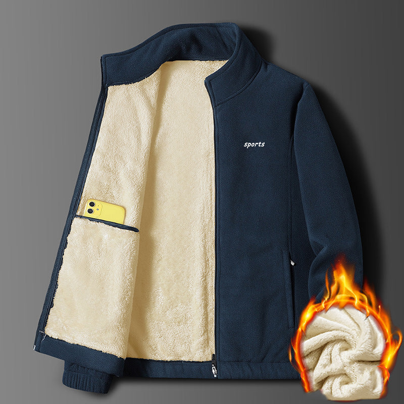 ⛄【M-5XL】Új őszi-téli férfi vastag báránybőr dzseki, meleg, kényelmes és szélálló, téli alapdarab-U