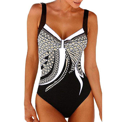 🩱🏊‍♀️2025 novi retro print novi jednodijelni kupaći kostim s retro printom-H
