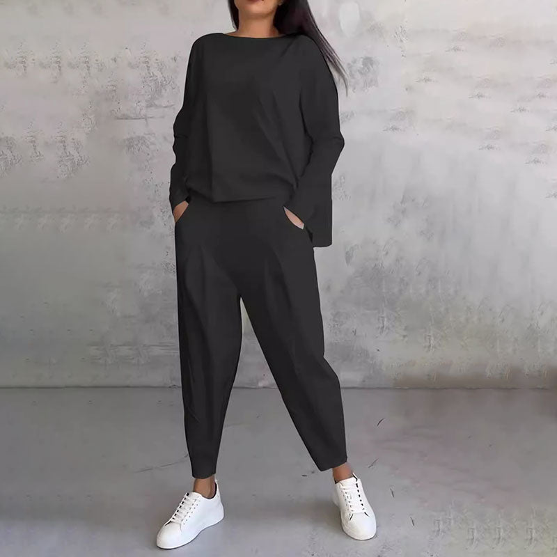 💥 50% reducere 💖 2025 nou costum pantaloni cu maneci lungi de toamna si iarna - moale si calduros-R