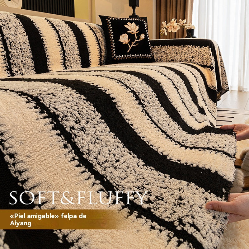 🛋️🎉 funda de sofá suave y antideslizante de felpa🍂【180*130cm】【180*150cm】