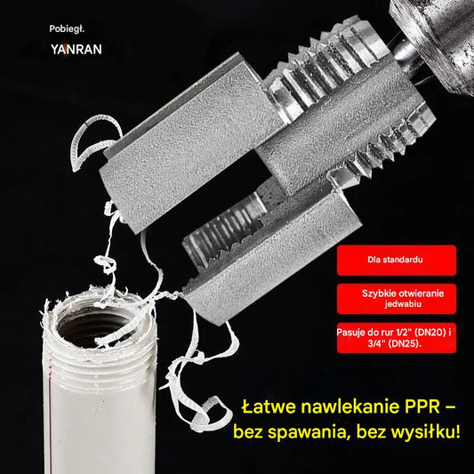 🔩Łatwe gwintowanie PPR – bez spawania, bez wysiłku! 【Zestaw 2-częściowy – do rur 1/2” (DN20) i 3/4” (DN25)】P