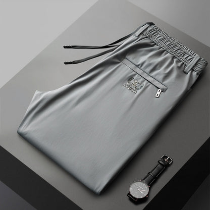 🔥👖【40-115 kg】Nowe spodnie z elastycznego jedwabiu na wiosnę i lato 2025