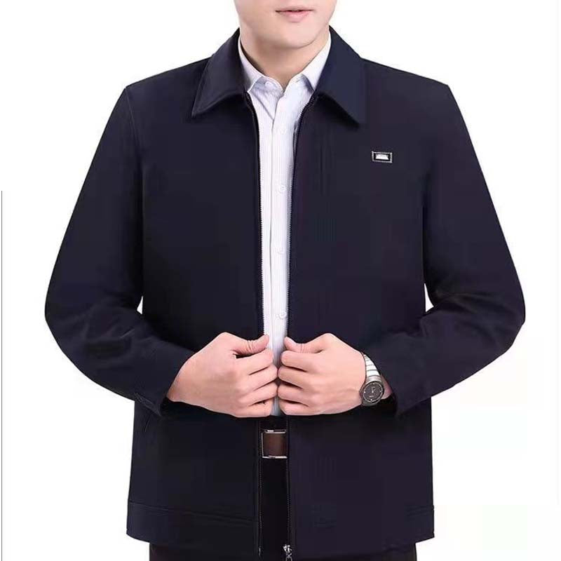 Kurtka męska Classic Jacket 2025 - zapięcie na zamek błyskawiczny i guziki z jednej strony