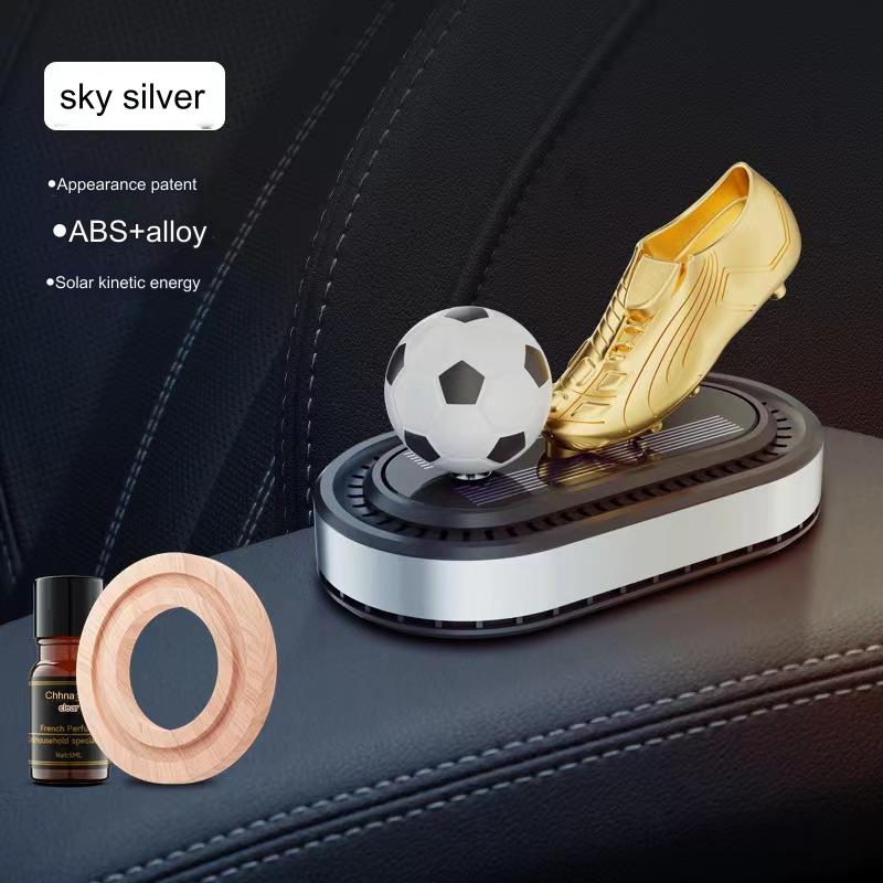 🔥🔥🚗Mașină Nouă Aromaterapie Mașină de fotbal rotativă solară Aromaterapie