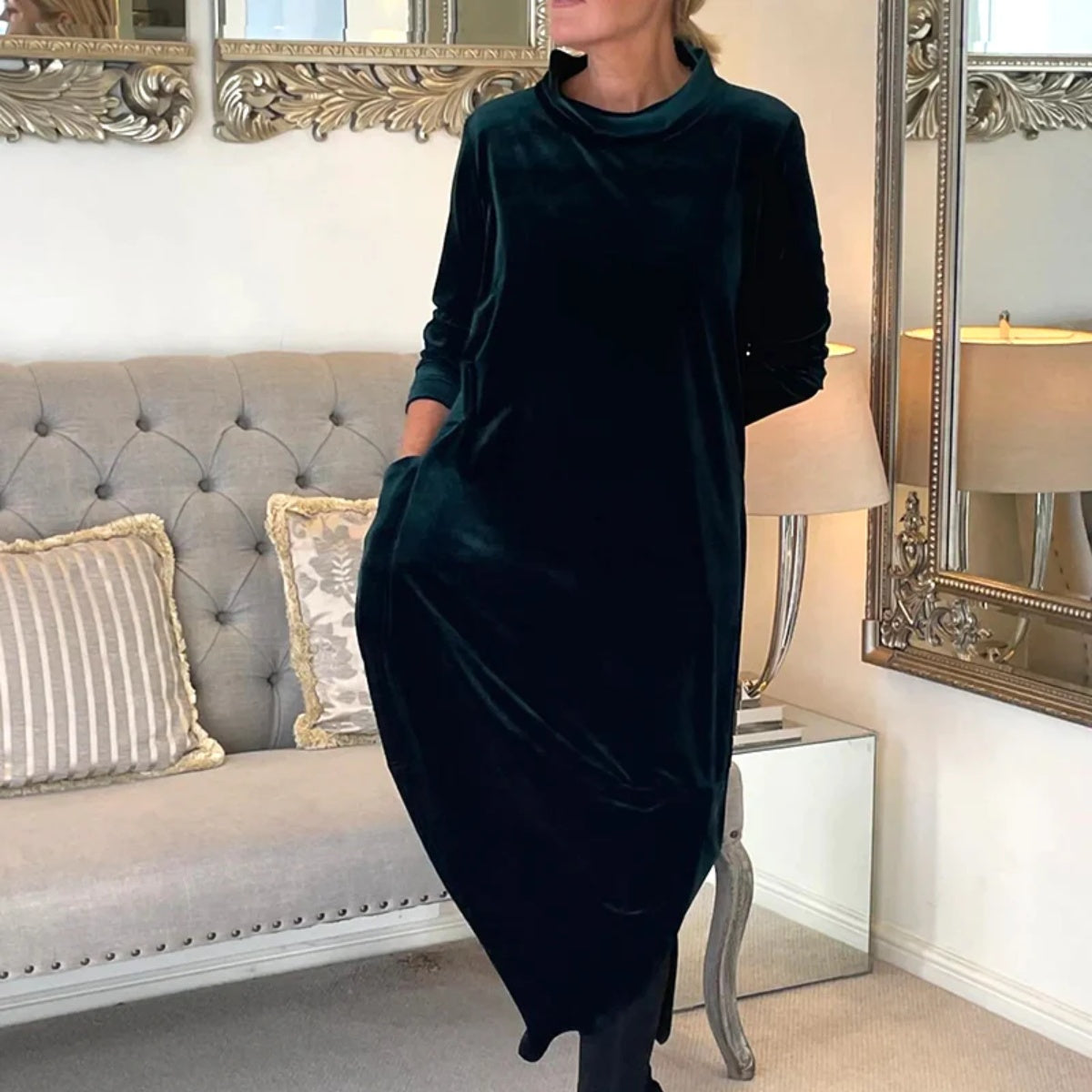 🔥🥰[S-3XL] Nova jesenska i zimska baršunasta haljina za žene 2025-H