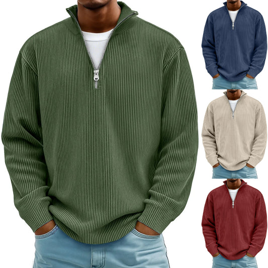 🔥【S-5XL】Nueva sudadera de hombre con cuello alto, otoño/invierno 2026-E