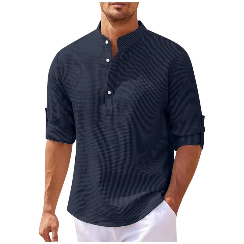 🔥【S–5XL】Férfi légáteresztő pamut-len ing – kényelmes, könnyű és bő szabású-U
