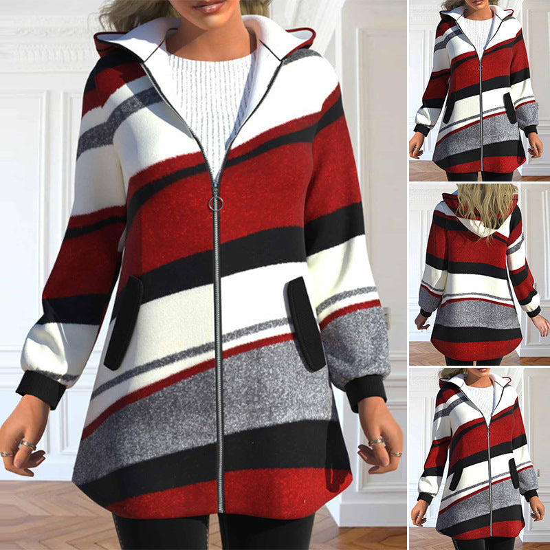 🔥🔥【S-3XL】Vroča nova zimska ženska jakna s kapuco-L