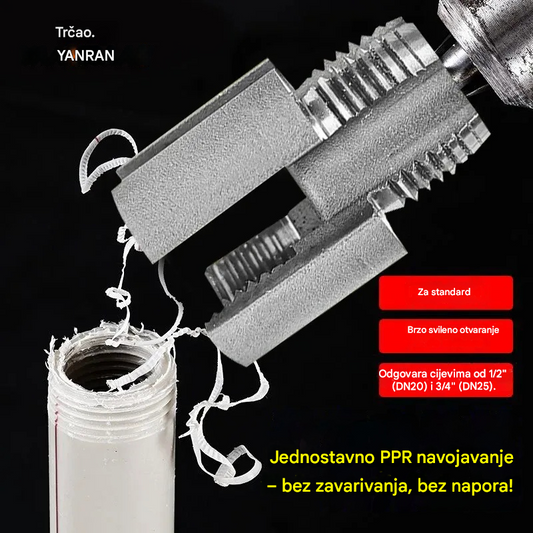 🔩Jednostavno PPR navoje – bez zavarivanja, bez napora! 【Set od 2 dijela – za cijevi od 1/2” (DN20) i 3/4” (DN25)】H