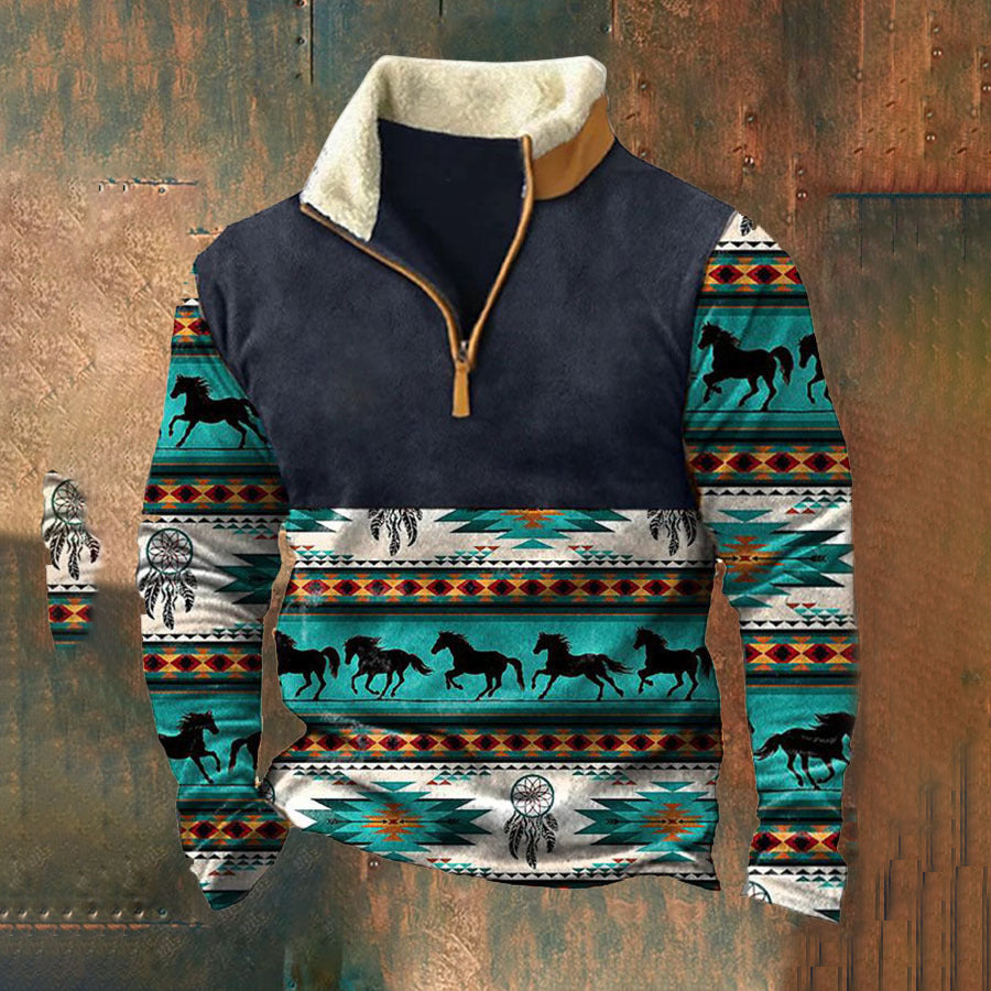 🧥❄️【Limitovaná zľava 50%】2025 Pánska módna jesenná a zimná teplá mikina s dlhým rukávom a 3D potlačou-K