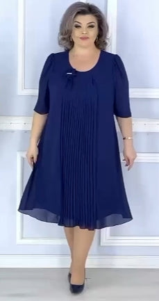 【S-5XL】2025 primăvară nouă rochie de sifon de înaltă calitate, elegant și temperament