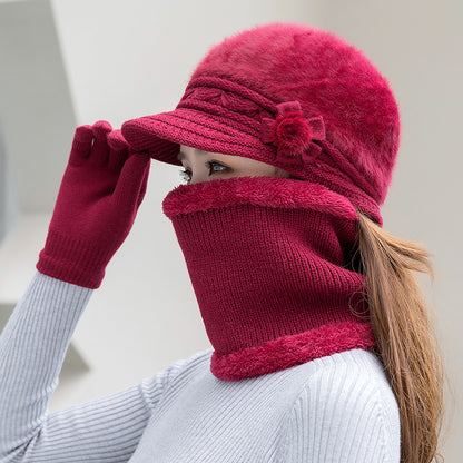 💥 49%  OFF- [Sapka + Sál] 2025 Új Divatos Őszi és Téli Meleg Nyúlszőrme Sapka-U