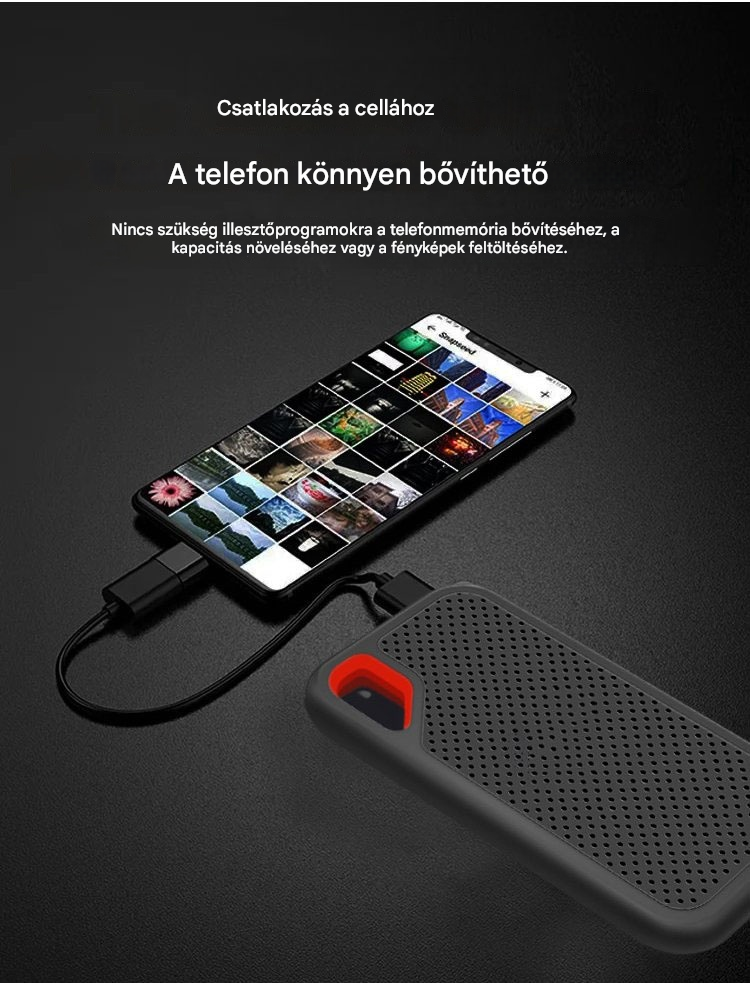 【Utolsó nap 🔥50% kedvezmény】💥【32 TB】 Nagy sebességű, nagy kapacitású mobil merevlemez-U