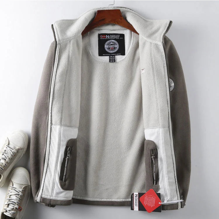 ❄️🧥【XS-3XL】Chaqueta de forro polar de terciopelo grueso para hombre, otoño e invierno, cálida, ligera, talla grande_4120096-E